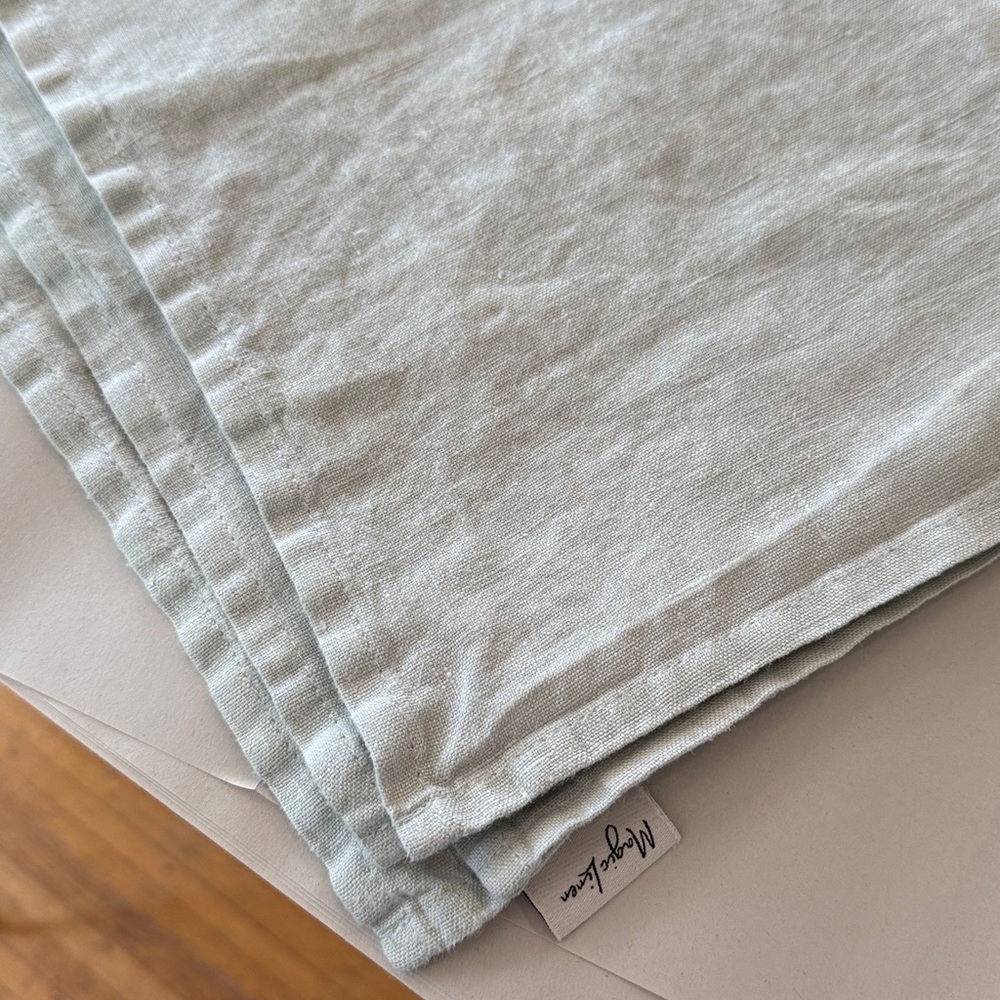 Pale blue/green/grey Linen place mats set of 6